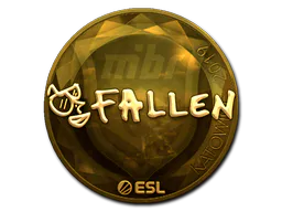 Sticker FalleN (Gold) | Katowice 2019 - Preço e onde comprar no CS2