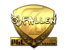 Sticker FalleN (Gold) | Krakow 2017 - Preço e onde comprar no CS2