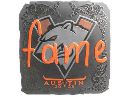 Sticker fame (Foil) | Austin 2025 - Preço e onde comprar no CS2