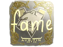 Sticker fame (Gold) | Austin 2025 - Preço e onde comprar no CS2