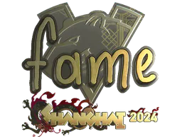 Sticker fame (Gold) | Shanghai 2024 - Preço e onde comprar no CS2