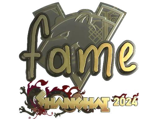 Sticker fame (Gold) | Shanghai 2024 - Preço e onde comprar no CS2