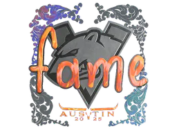 Sticker fame (Holo) | Austin 2025 - Preço e onde comprar no CS2