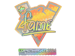 Sticker fame (Holo) | Copenhagen 2024 - Preço e onde comprar no CS2