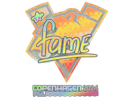 Sticker fame (Holo) | Copenhagen 2024 - Preço e onde comprar no CS2