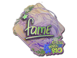 Sticker fame (Holo) | Rio 2022 - Preço e onde comprar no CS2