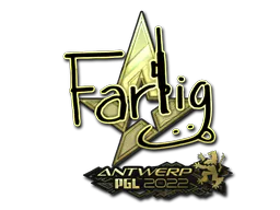Sticker Farlig (Gold) | Antwerp 2022 - Preço e onde comprar no CS2