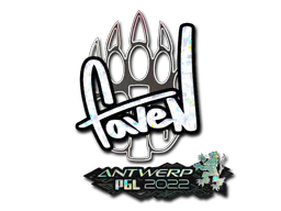 Sticker faveN (Glitter) | Antwerp 2022 - Preço e onde comprar no CS2