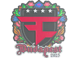Sticker FaZe Clan (Embroidered) | Budapest 2025 - Preço e onde comprar no CS2
