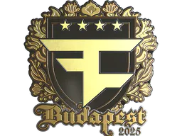 Sticker FaZe Clan (Gold) | Budapest 2025 - Preço e onde comprar no CS2
