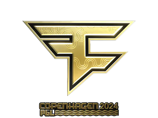 Sticker FaZe Clan (Gold) | Copenhagen 2024 - Preço e onde comprar no CS2