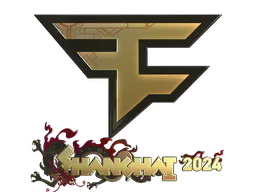 Sticker FaZe Clan (Gold) | Shanghai 2024 - Preço e onde comprar no CS2