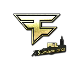 Sticker FaZe Clan (Gold) | Stockholm 2021 - Preço e onde comprar no CS2