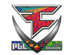 Sticker FaZe Clan (Holo) | Krakow 2017 - Preço e onde comprar no CS2