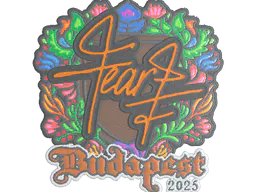 Sticker fEAR (Embroidered) | Budapest 2025 - Preço e onde comprar no CS2