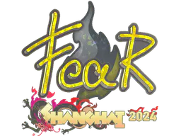 Sticker fEAR (Glitter) | Shanghai 2024 - Preço e onde comprar no CS2