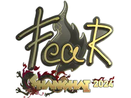 Sticker fEAR (Gold) | Shanghai 2024 - Preço e onde comprar no CS2