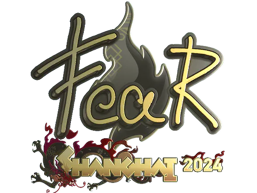 Sticker fEAR (Gold) | Shanghai 2024 - Preço e onde comprar no CS2