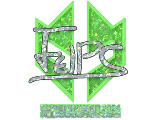 Sticker felps (Glitter) | Copenhagen 2024 - Preço e onde comprar no CS2