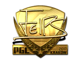 Sticker felps (Gold) | Krakow 2017 - Preço e onde comprar no CS2