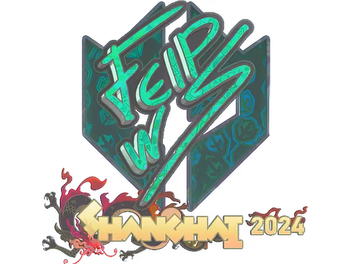 Sticker felps (Holo) | Shanghai 2024 - Preço e onde comprar no CS2