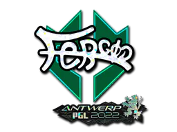 Sticker fer (Glitter) | Antwerp 2022 - Preço e onde comprar no CS2