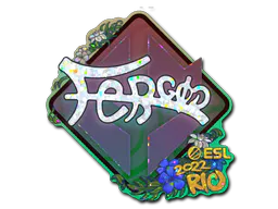 Sticker fer (Glitter) | Rio 2022 - Preço e onde comprar no CS2