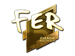 Sticker fer (Gold) | Boston 2018 - Preço e onde comprar no CS2