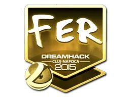 Sticker fer (Gold) | Cluj-Napoca 2015 - Preço e onde comprar no CS2