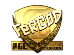 Sticker fer (Gold) | Krakow 2017 - Preço e onde comprar no CS2