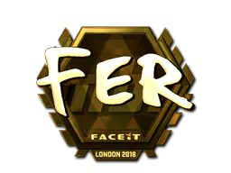 Sticker fer (Gold) | London 2018 - Preço e onde comprar no CS2