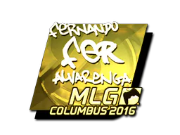 Sticker fer (Gold) | MLG Columbus 2016 - Preço e onde comprar no CS2