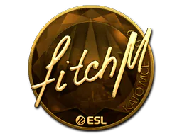 Sticker fitch (Gold) | Katowice 2019 - Preço e onde comprar no CS2