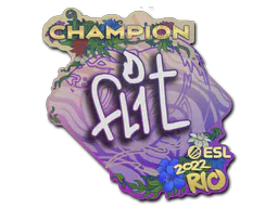 Sticker FL1T (Champion) | Rio 2022 - Preço e onde comprar no CS2