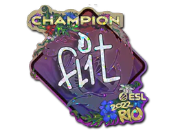 Sticker FL1T (Glitter, Champion) | Rio 2022 - Preço e onde comprar no CS2