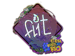 Sticker FL1T (Glitter) | Rio 2022 - Preço e onde comprar no CS2
