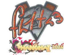 Sticker FL1T (Glitter) | Shanghai 2024 - Preço e onde comprar no CS2