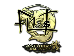 Sticker FL1T (Gold) | Antwerp 2022 - Preço e onde comprar no CS2