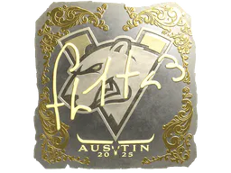 Sticker FL1T (Gold) | Austin 2025 - Preço e onde comprar no CS2