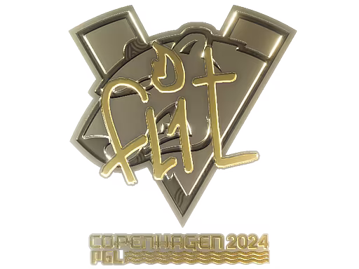 Sticker FL1T (Gold) | Copenhagen 2024 - Preço e onde comprar no CS2