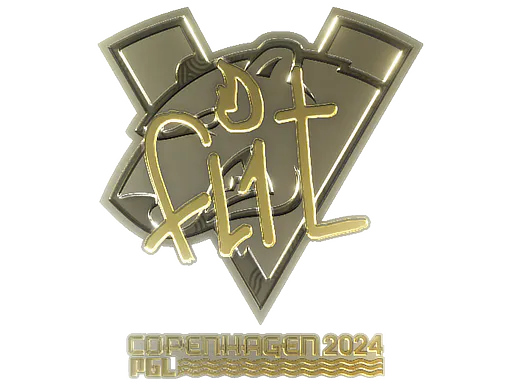 Sticker FL1T (Gold) | Copenhagen 2024 - Preço e onde comprar no CS2