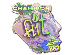 Sticker FL1T (Holo, Champion) | Rio 2022 - Preço e onde comprar no CS2
