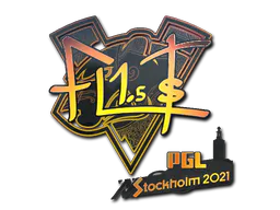 Sticker FL1T (Holo) | Stockholm 2021 - Preço e onde comprar no CS2