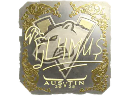Sticker FL4MUS (Gold) | Austin 2025 - Preço e onde comprar no CS2