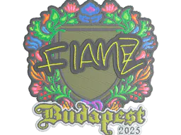 Sticker FlameZ (Embroidered) | Budapest 2025 - Preço e onde comprar no CS2