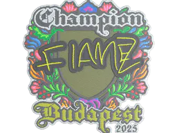 Sticker FlameZ (Embroidered, Champion) | Budapest 2025 - Preço e onde comprar no CS2