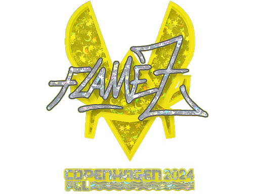 Sticker FlameZ (Glitter) | Copenhagen 2024 - Preço e onde comprar no CS2
