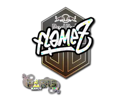 Sticker FlameZ (Glitter) | Paris 2023 - Preço e onde comprar no CS2
