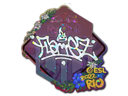 Sticker FlameZ (Glitter) | Rio 2022 - Preço e onde comprar no CS2