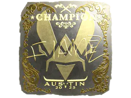 Sticker FlameZ (Gold, Champion) | Austin 2025 - Preço e onde comprar no CS2